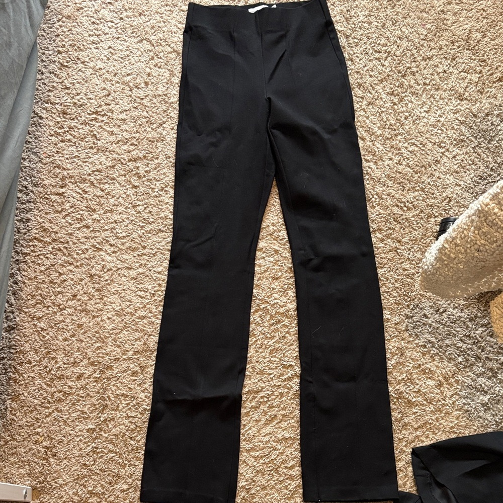 Good American Black Straight Leg Pants